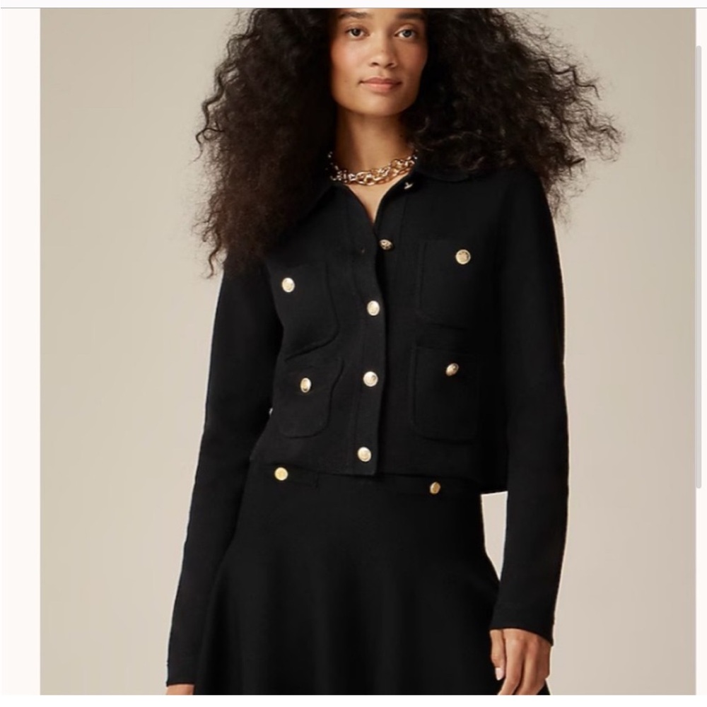 Black Button-Up Women's Jacket